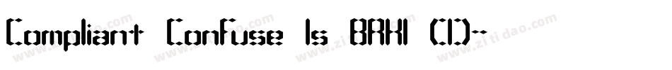 Compliant Confuse 1s BRK1 (1)字体转换